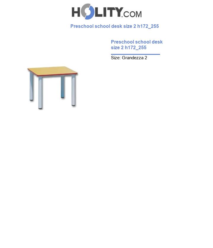 Preschool school desk size 2 h172_255