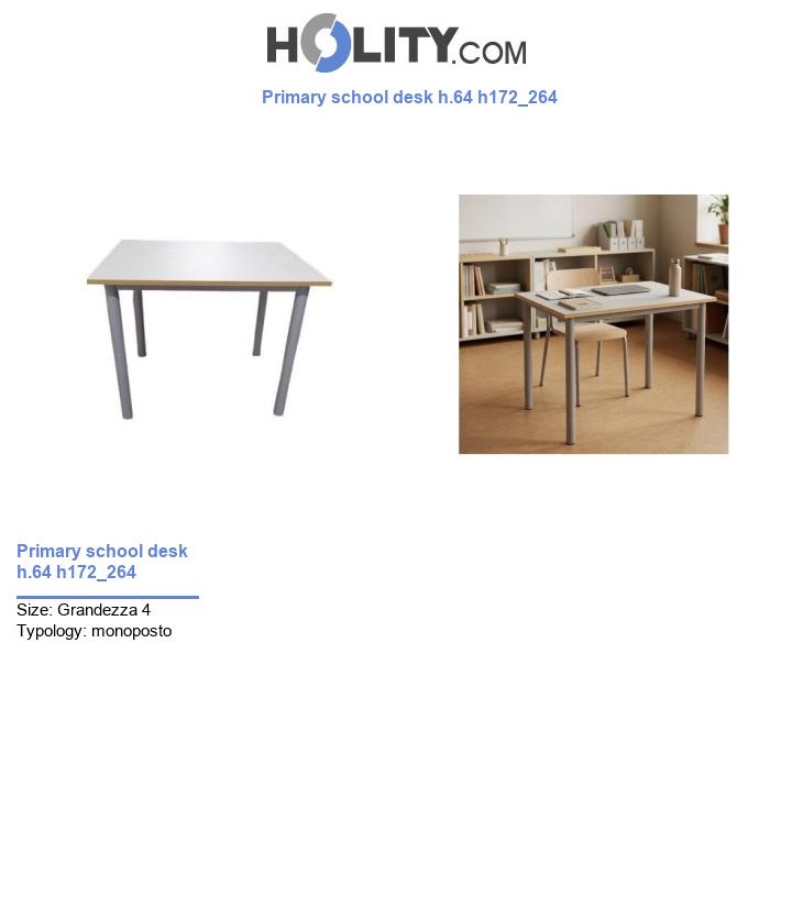 Primary school desk h.64 h172_264