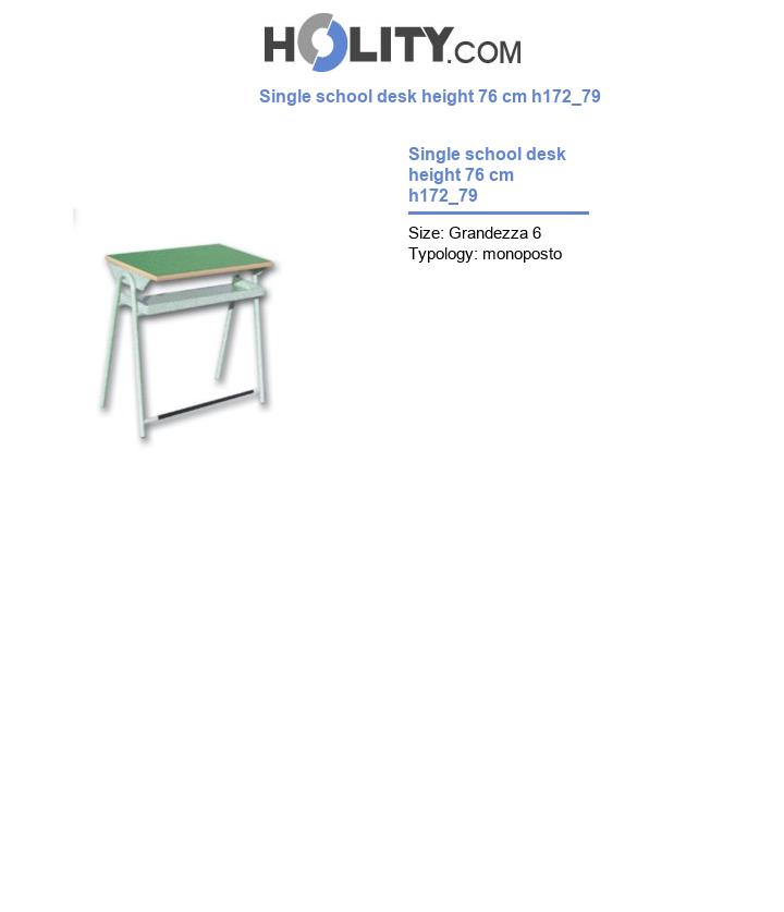 Single school desk height 76 cm h172_79