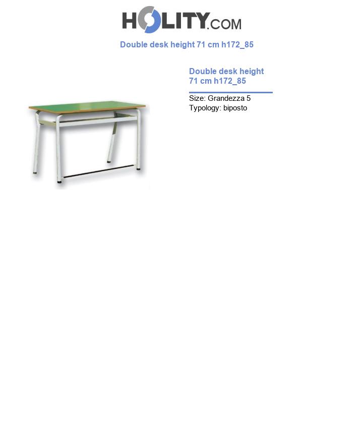 Double desk height 71 cm h172_85
