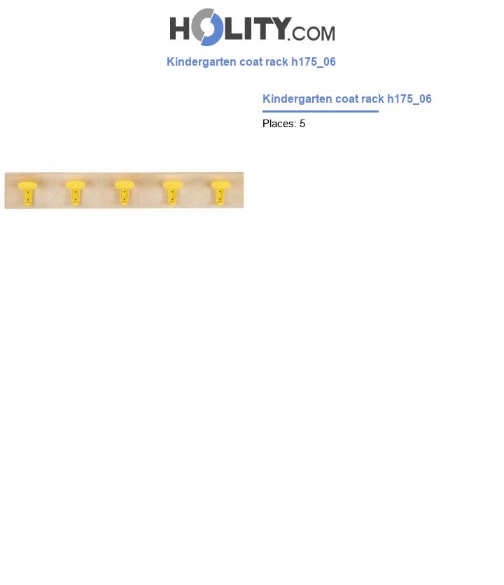 Kindergarten coat rack h175_06