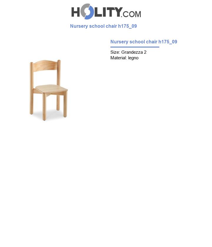 Nursery school chair h175_09