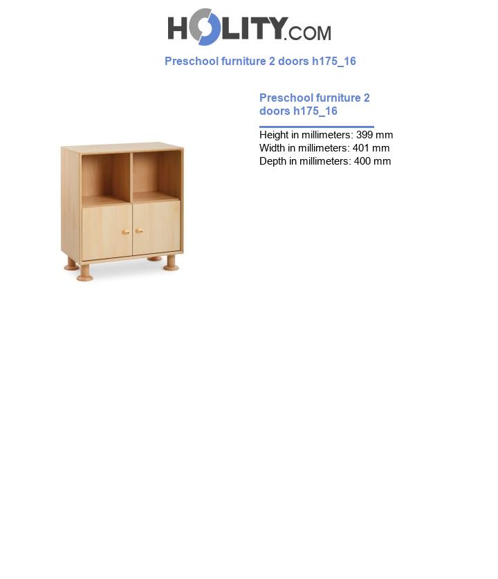 Preschool furniture 2 doors h175_16