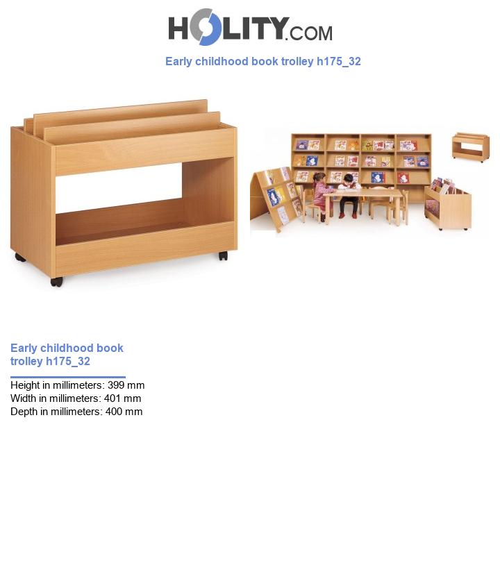 Early childhood book trolley h175_32