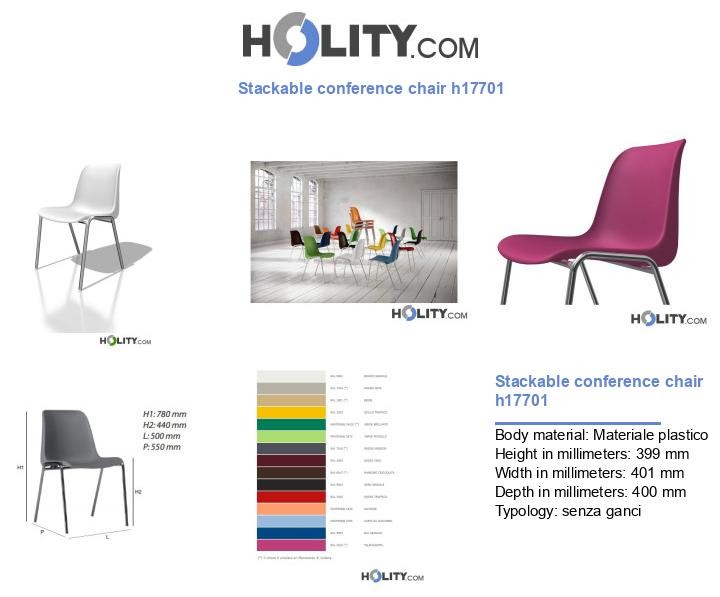 Stackable conference chair h17701