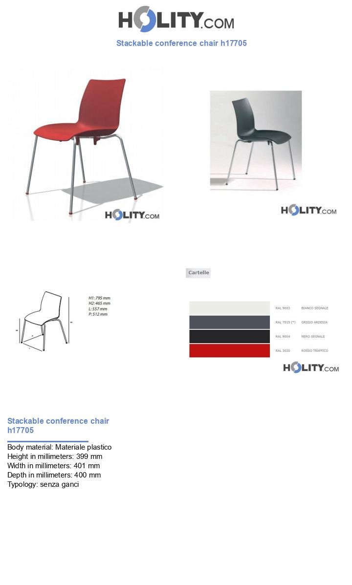 Stackable conference chair h17705