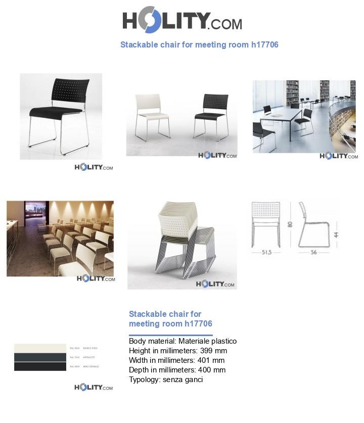 Stackable chair for meeting room h17706