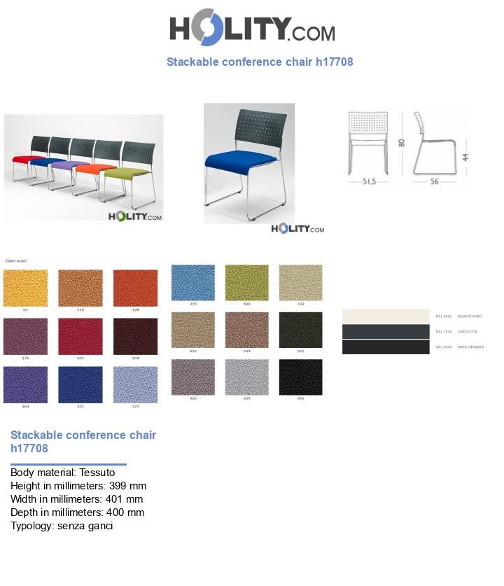 Stackable conference chair h17708