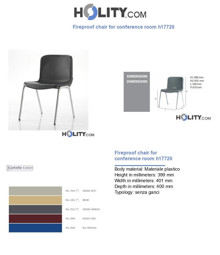 Fireproof chair for conference room h17720