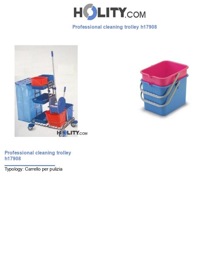 Professional cleaning trolley h17908