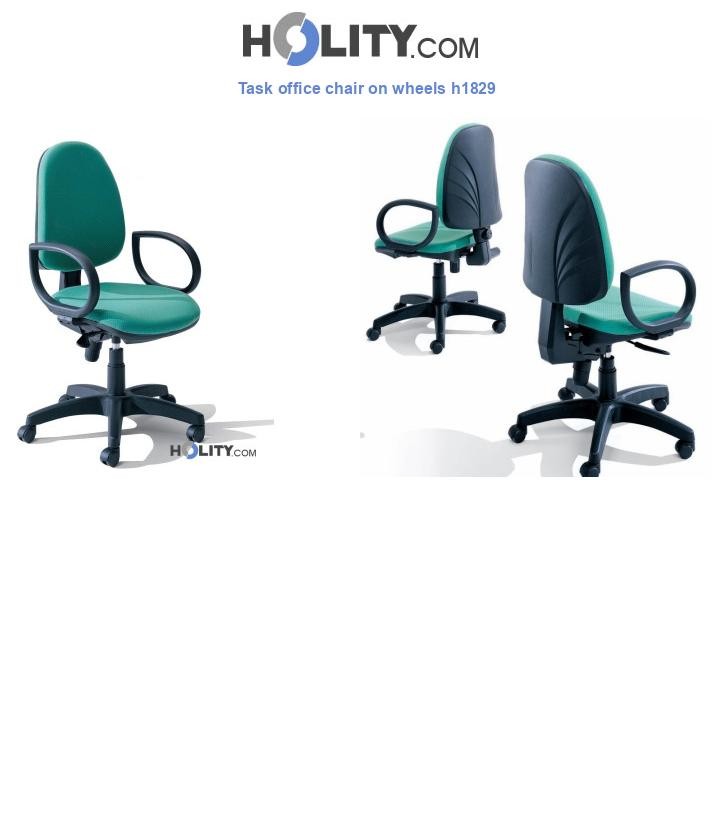 Task office chair on wheels h1829