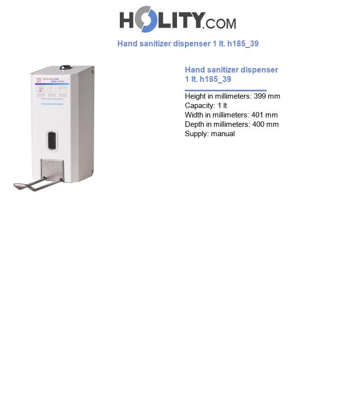 Hand sanitizer dispenser 1 lt. h185_39