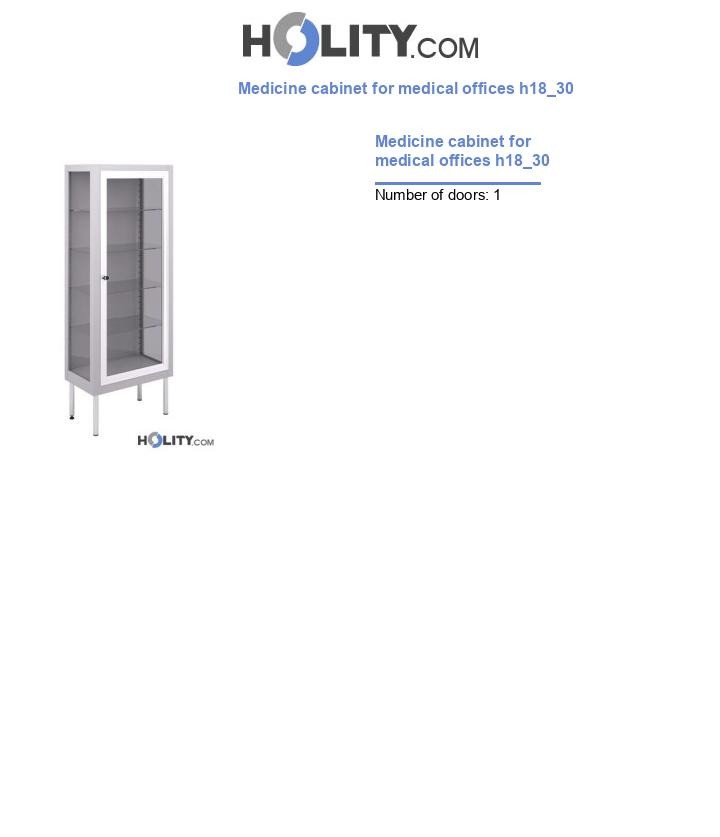Medicine cabinet for medical offices h18_30
