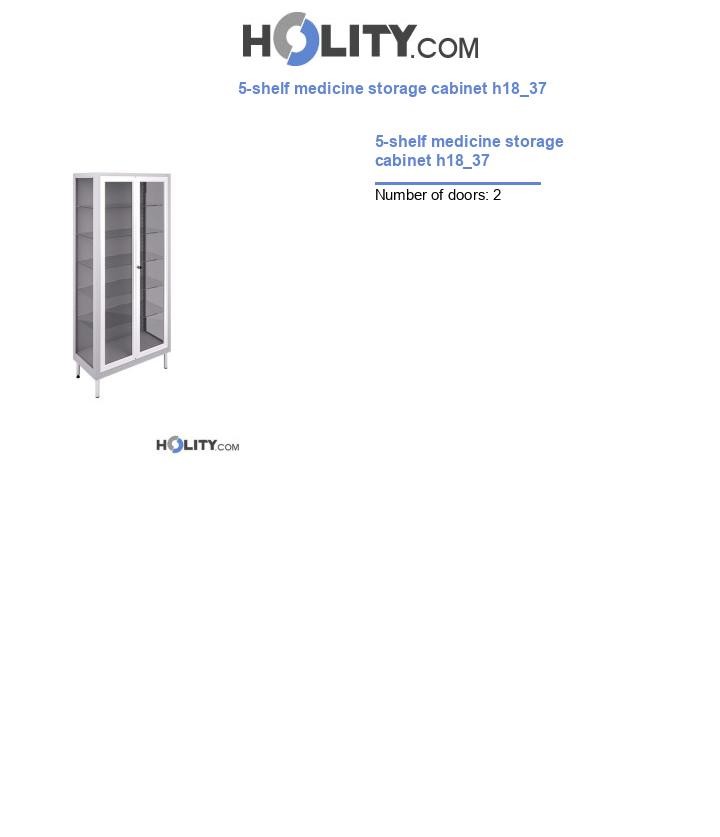 5-shelf medicine storage cabinet h18_37