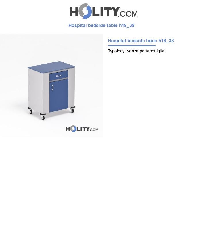 Hospital bedside table h18_38