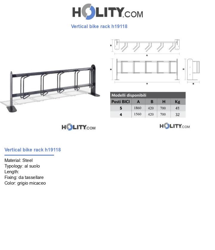 Vertical bike rack h19118