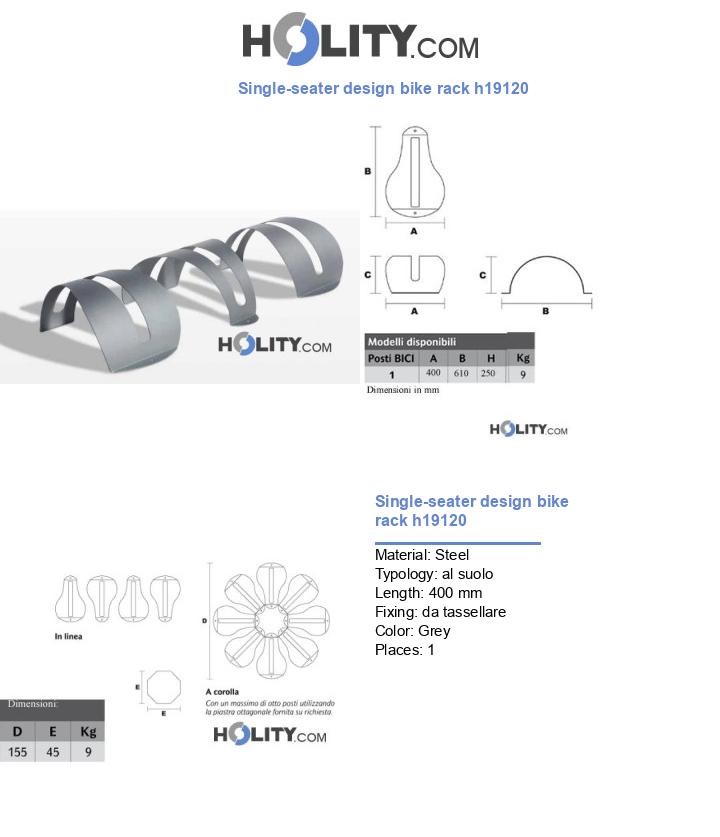 Single-seater design bike rack h19120