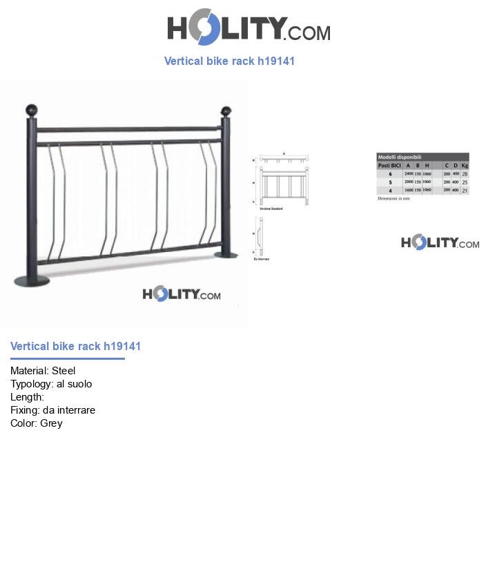 Vertical bike rack h19141