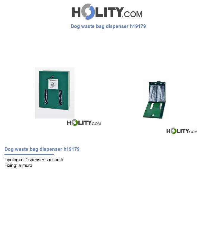 Dog waste bag dispenser h19179
