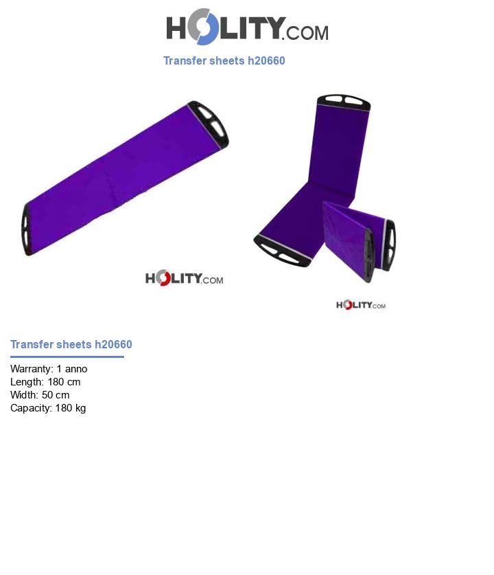 Transfer sheets h20660
