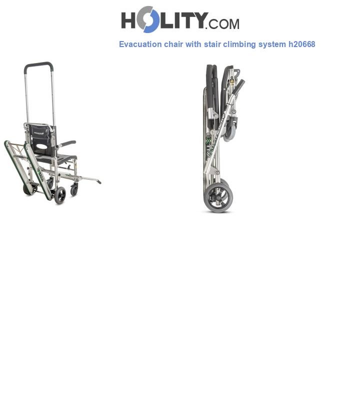 Evacuation chair with stair climbing system h20668