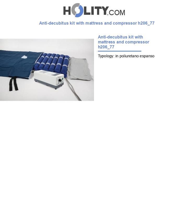 Anti-decubitus kit with mattress and compressor h206_77
