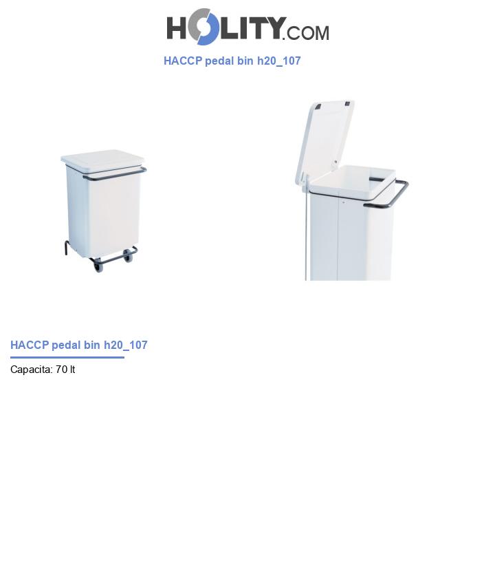 HACCP pedal bin h20_107