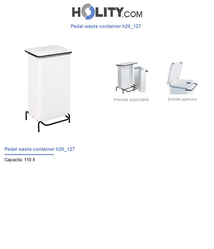 Pedal waste container h20_127