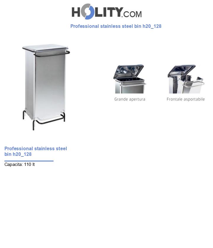 Professional stainless steel bin h20_128
