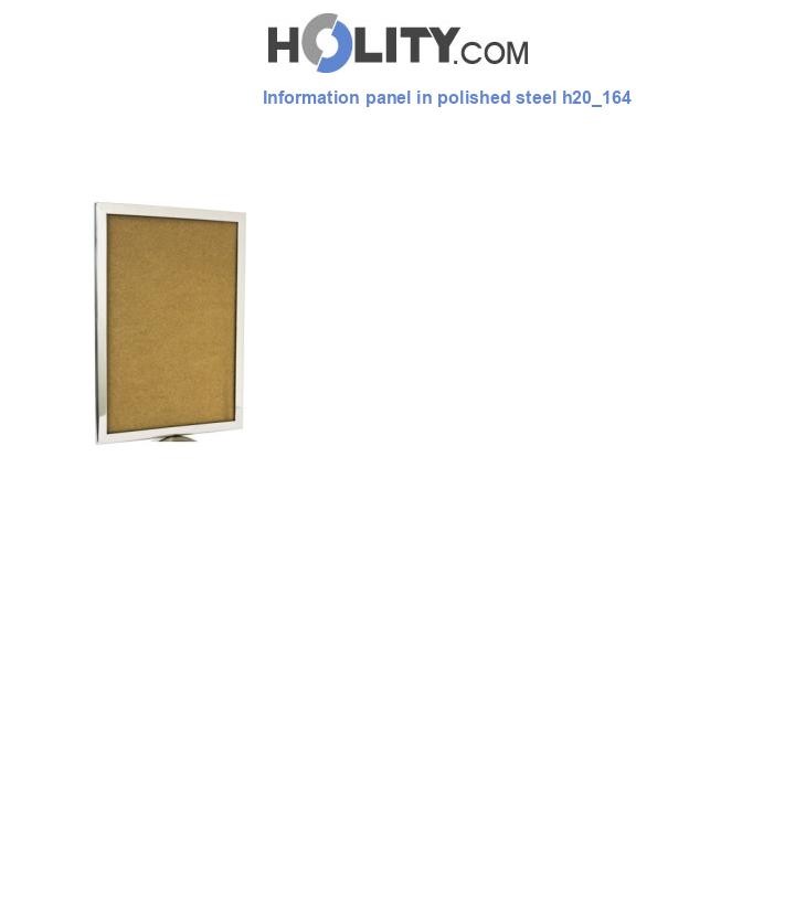 Information panel in polished steel h20_164