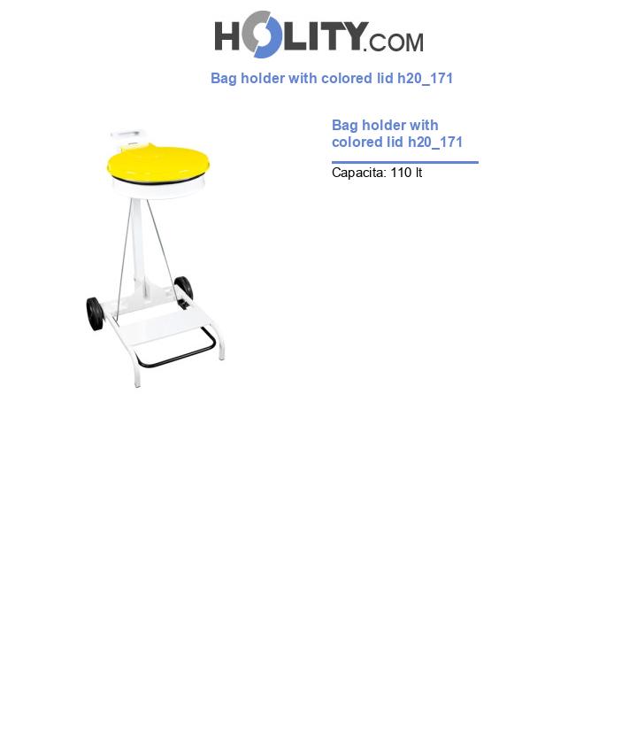 Bag holder with colored lid h20_171