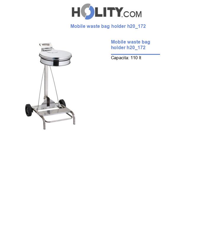 Mobile waste bag holder h20_172