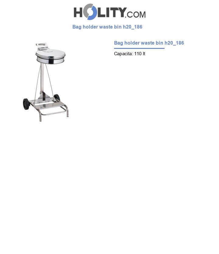 Bag holder waste bin h20_186