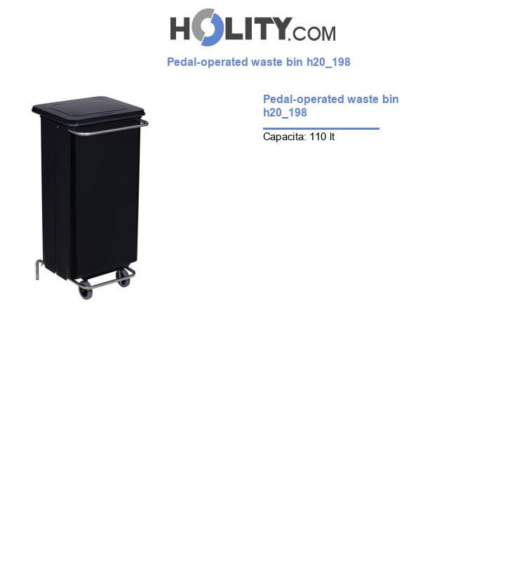 Pedal-operated waste bin h20_198