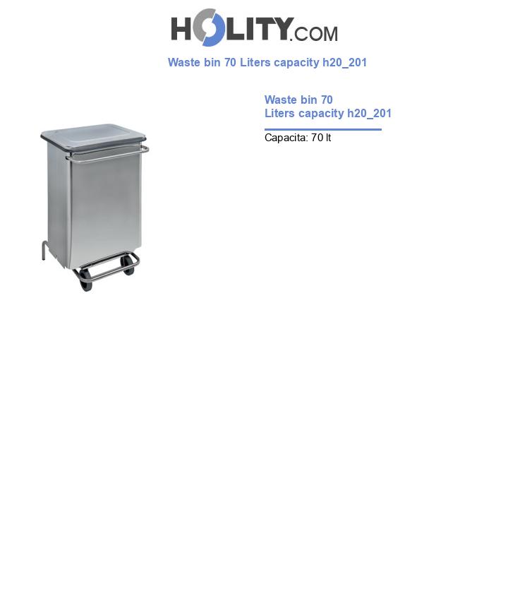 Waste bin 70 Liters capacity h20_201
