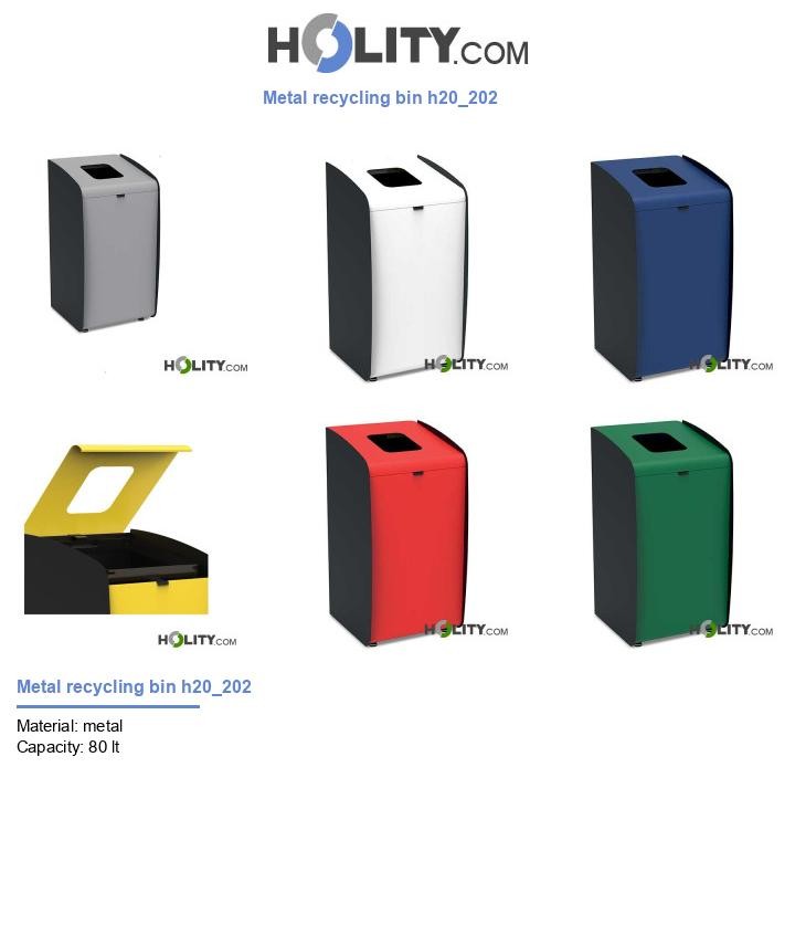 Metal recycling bin h20_202