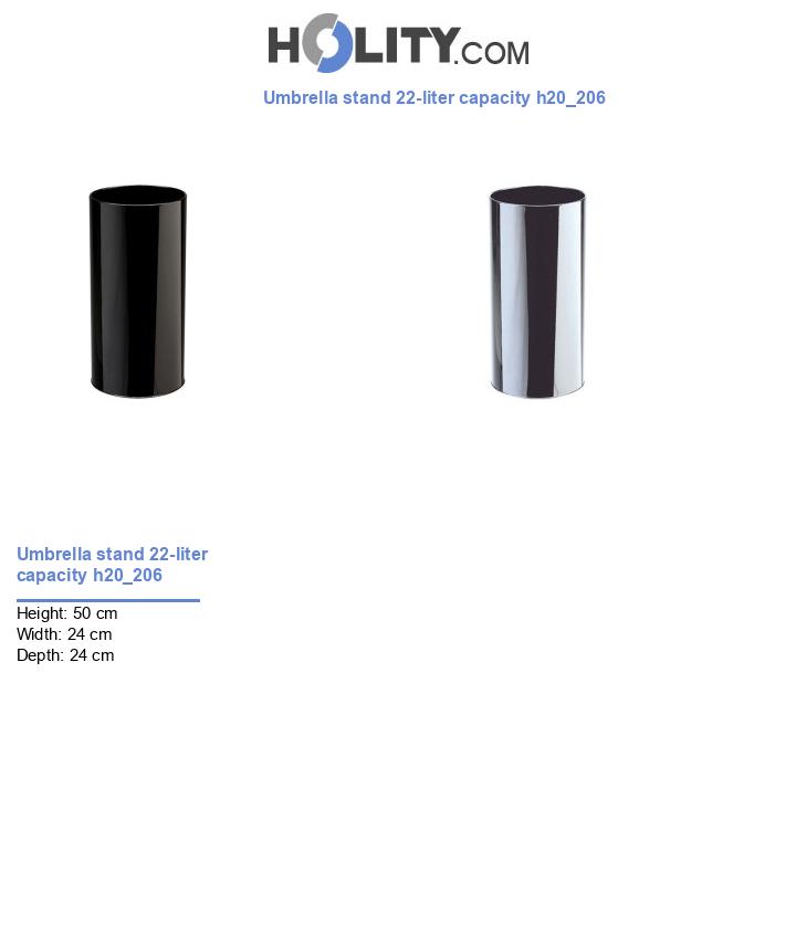 Umbrella stand 22-liter capacity h20_206