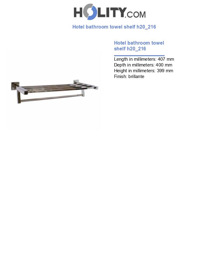 Hotel bathroom towel shelf h20_216