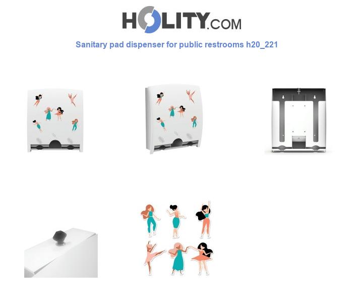 Sanitary pad dispenser for public restrooms h20_221