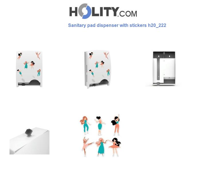 Sanitary pad dispenser with stickers h20_222