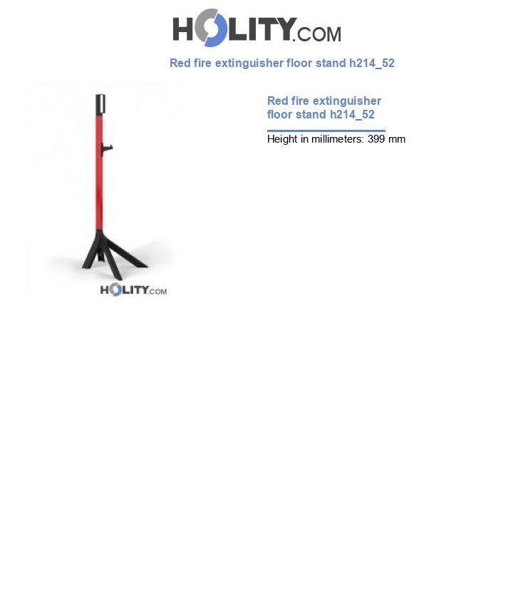 Red fire extinguisher floor stand h214_52