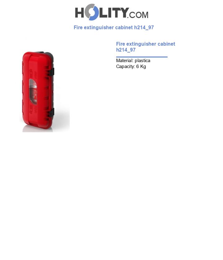 Fire extinguisher cabinet h214_97