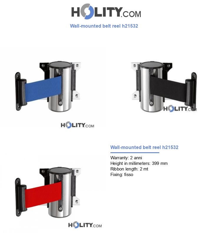 Wall-mounted belt reel h21532