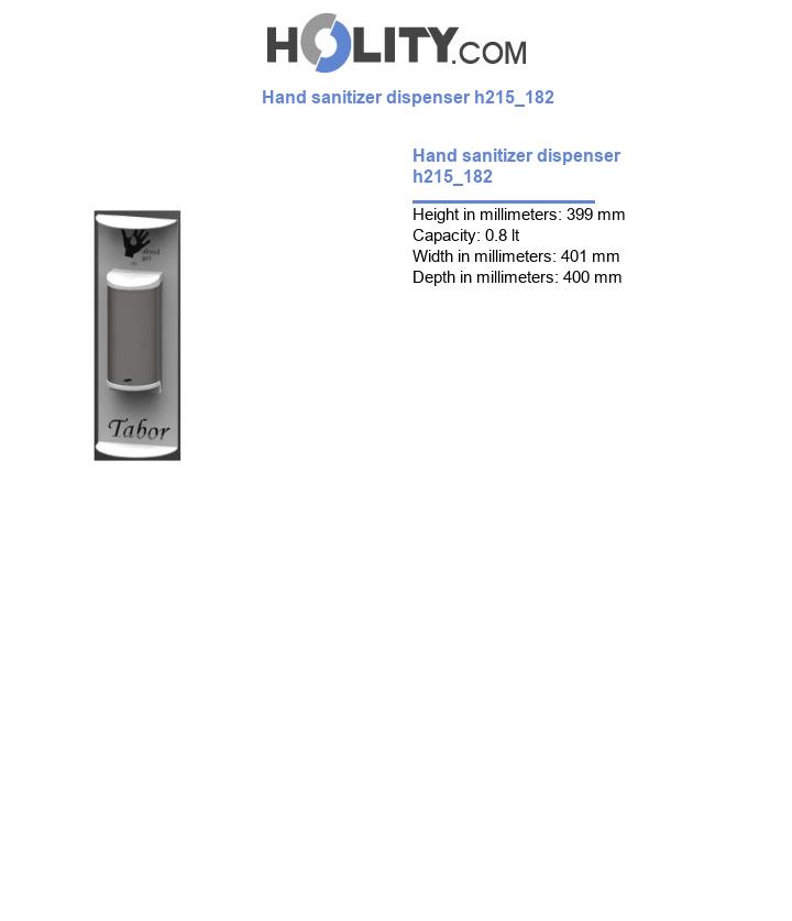 Hand sanitizer dispenser h215_182