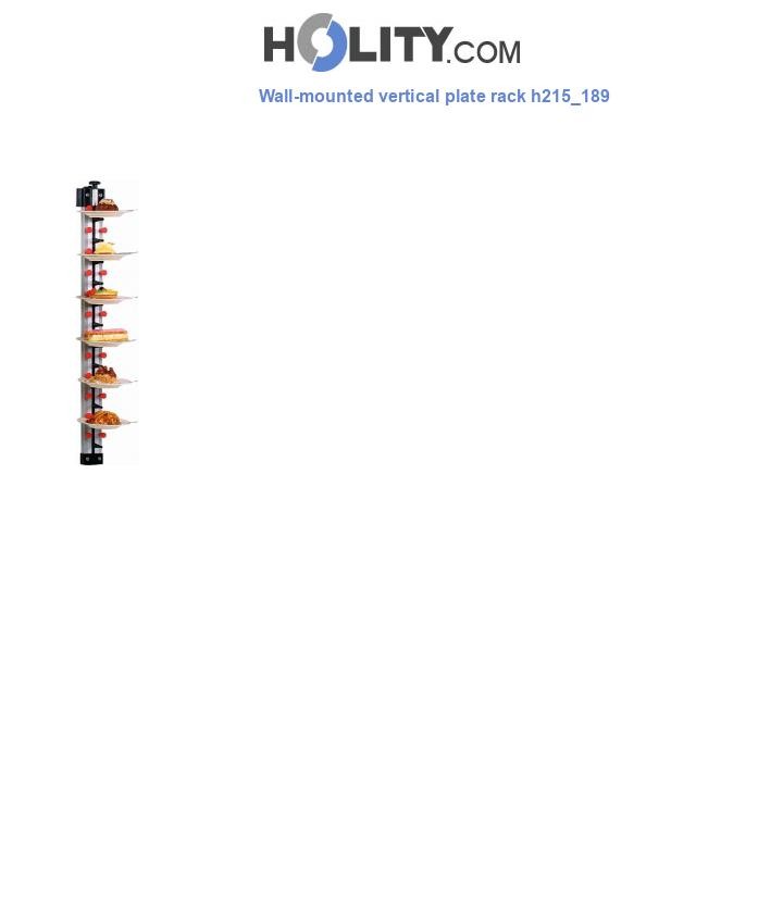 Wall-mounted vertical plate rack h215_189