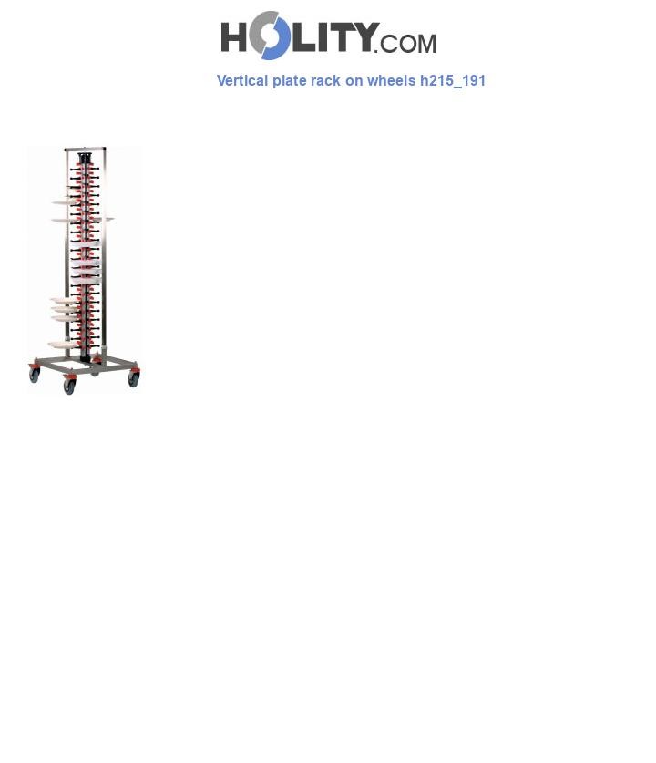Vertical plate rack on wheels h215_191