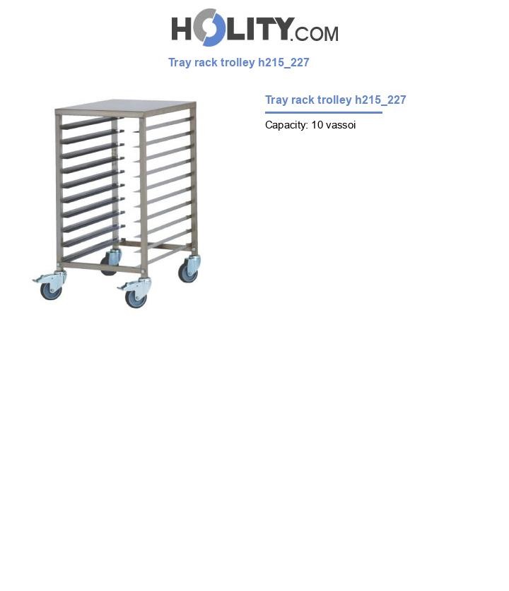 Tray rack trolley h215_227
