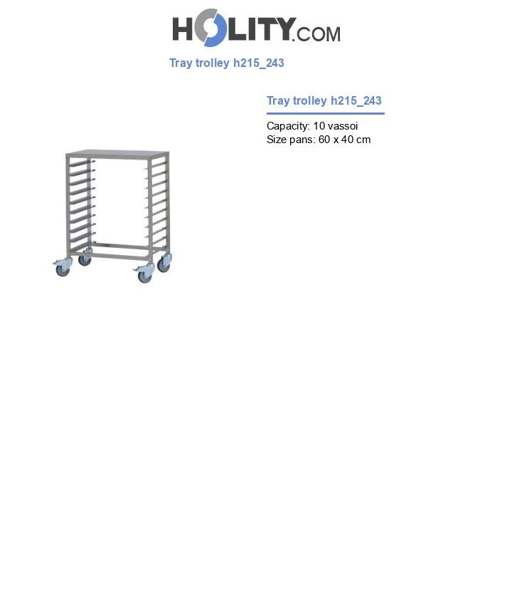 Tray trolley h215_243