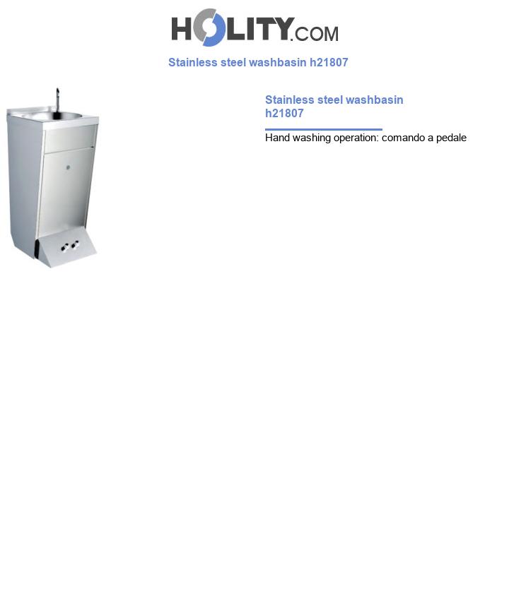 Stainless steel washbasin h21807