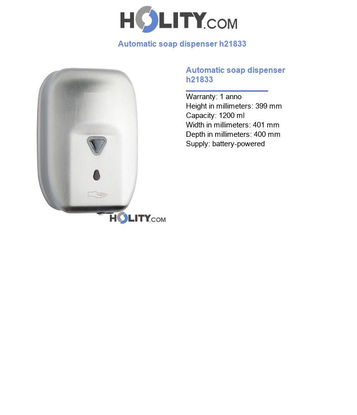Automatic soap dispenser h21833